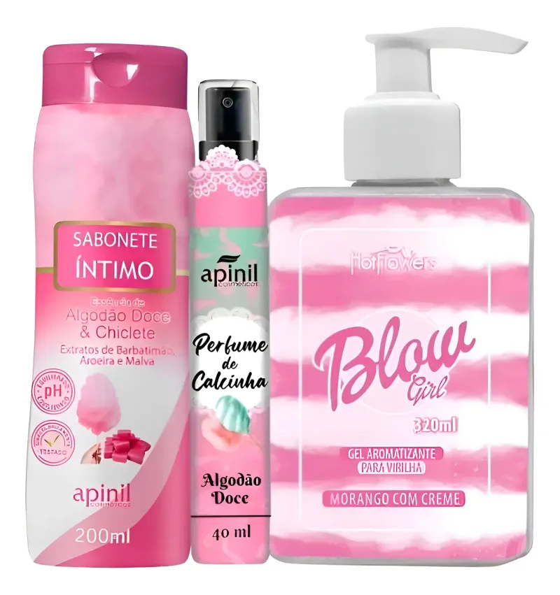 Kit Hidratante Blow Girl Sabonete Íntimo Perfume De Calcinha