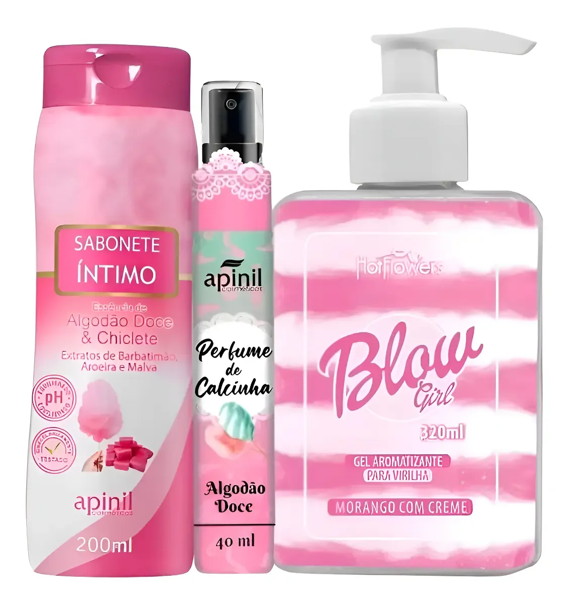 Kit Hidratante Blow Girl Sabonete Íntimo Perfume De Calcinha