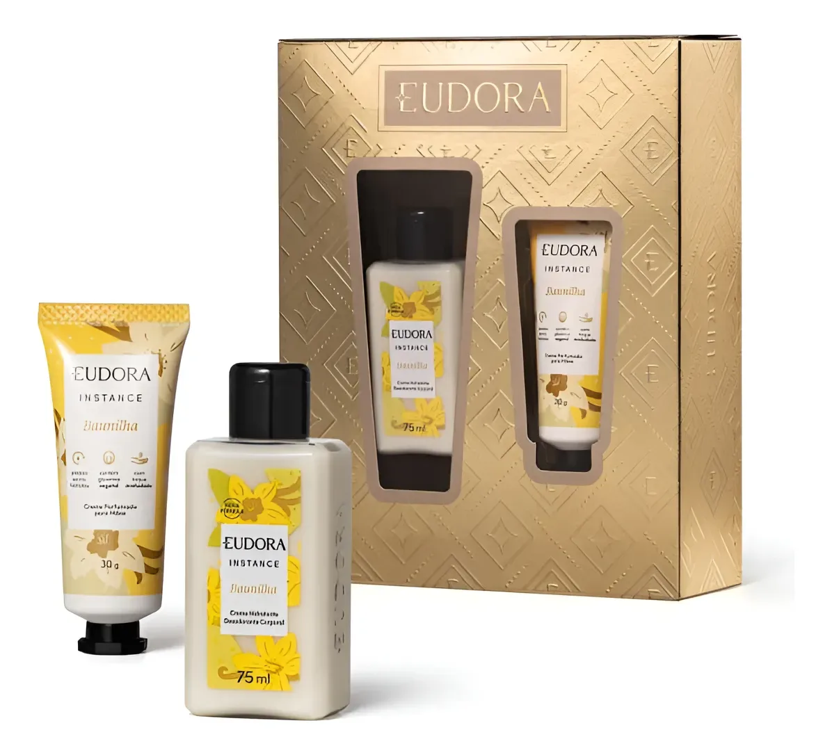 Kit Presente Eudora Instance Baunilha Cuidados Pele E Mãos
